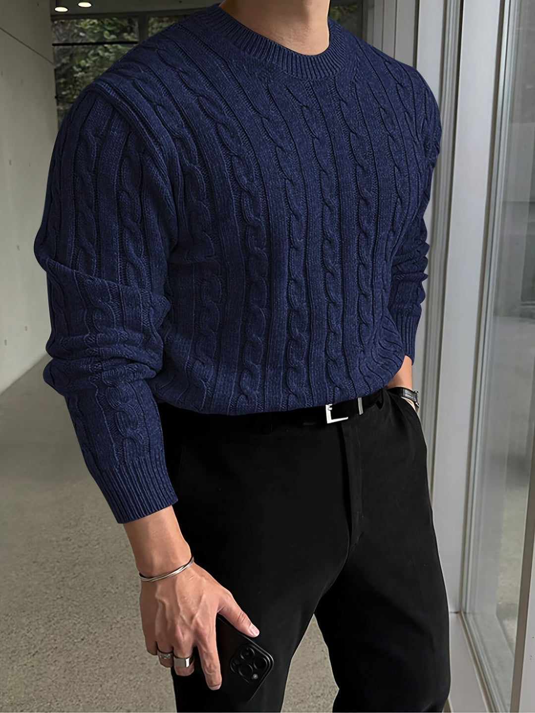 Preston | Gedraaide Kabel Pullover Trui