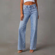 Eevi | Wijde Denim Broek Dames – Wijde Pijpen – Comfort Fit