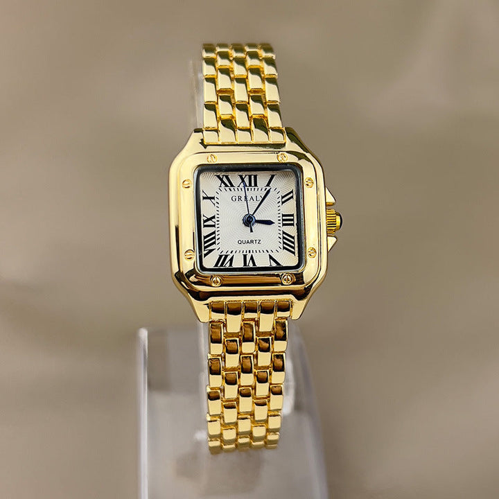 Noil | Dames horloge met vierkante wijzerplaat en kwartsuurwerk