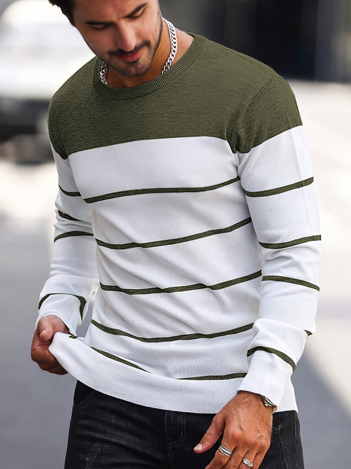 Henry | Gestreepte Crew Neck Trui