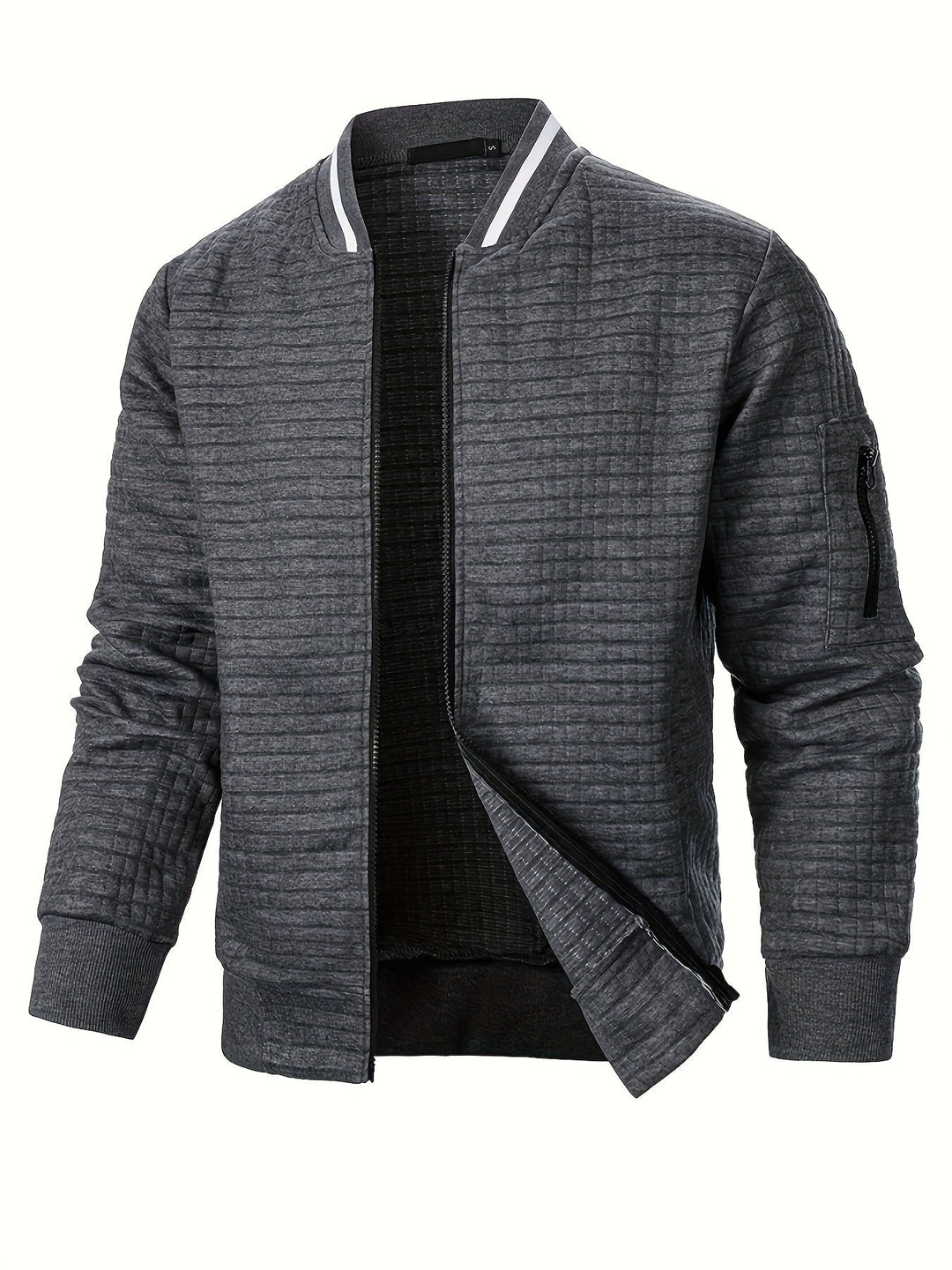 Raymond | Textured Zip-Up Bomberjack