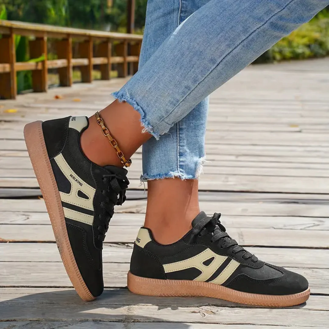 Maud | Dames sneakers met panelen veters