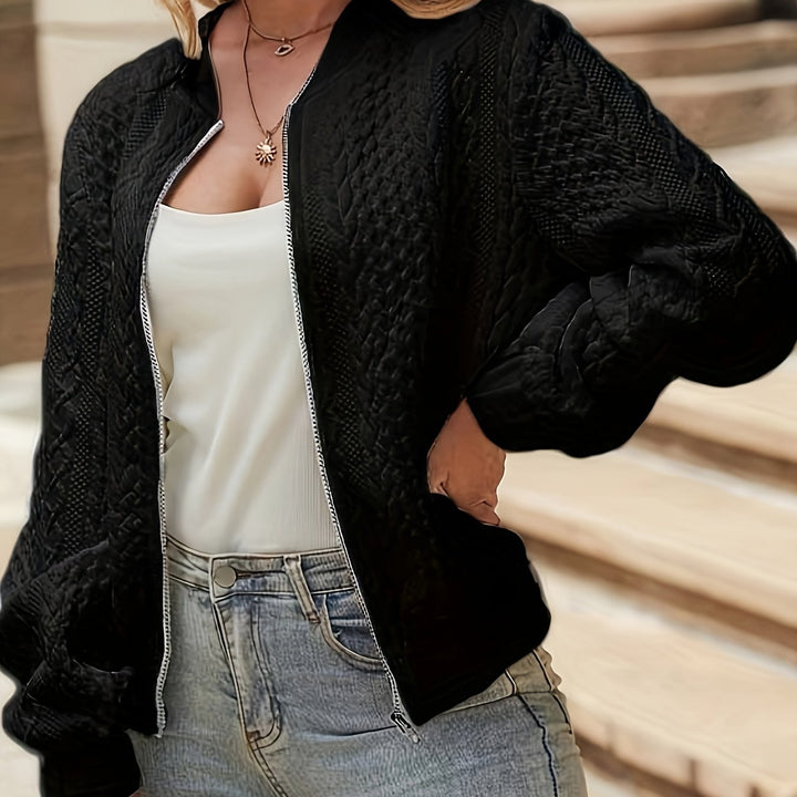 Blaithin | Hoogsluitende Oversized Poised Bomberjack