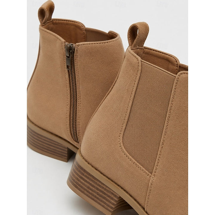 Vivienne | Puntige Block Heel Enkellaarsjes