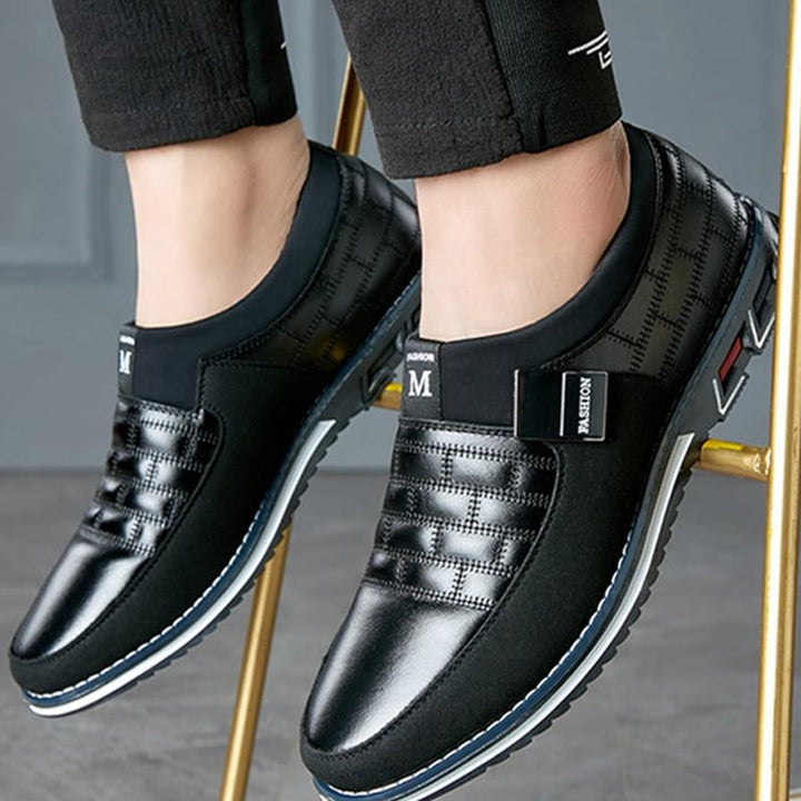 Heren Ademend Leren Dress Sneakers