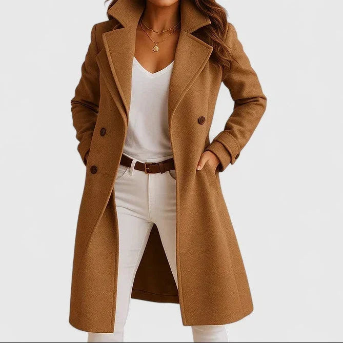 Briony | Dubbelzijdige Notch-Lapel Stille Jas