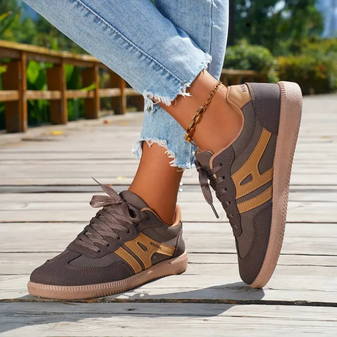 Maud | Dames sneakers met panelen veters