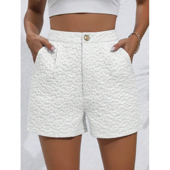 Jade | Damesshort met hoge taille en bloemenpatroon