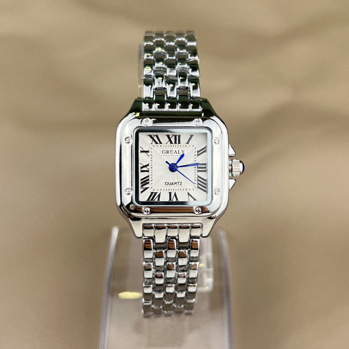 Noil | Dames horloge met vierkante wijzerplaat en kwartsuurwerk