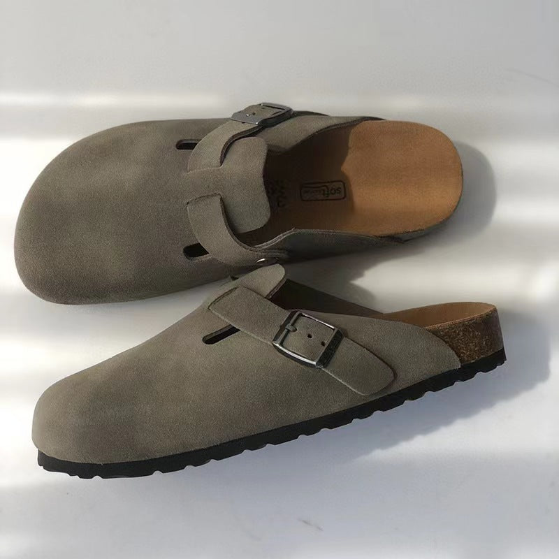 Melle | Premium Suède Pantoffels – Handgemaakt & Unisex