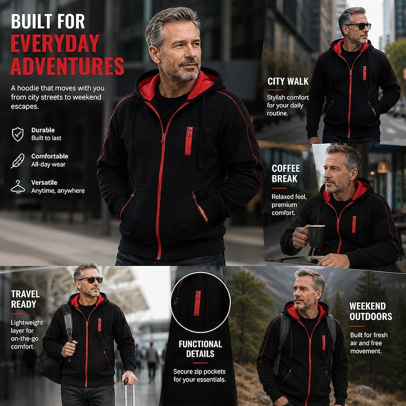 Dorian | Volledige Rits Hoodie Jast