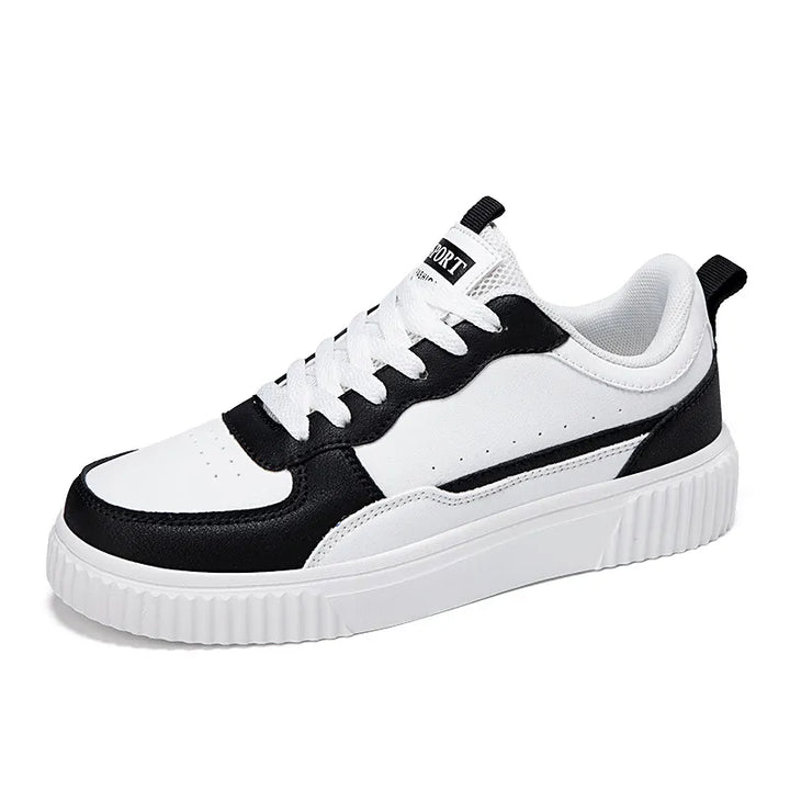 Aura | Damessneakers met vetersluiting en platformzool