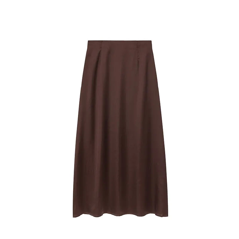 Milou | Dames maxirok met hoge taille en A-lijn