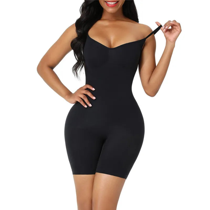Myla | Dames bodysuit met spaghettibandjes en pijpjes