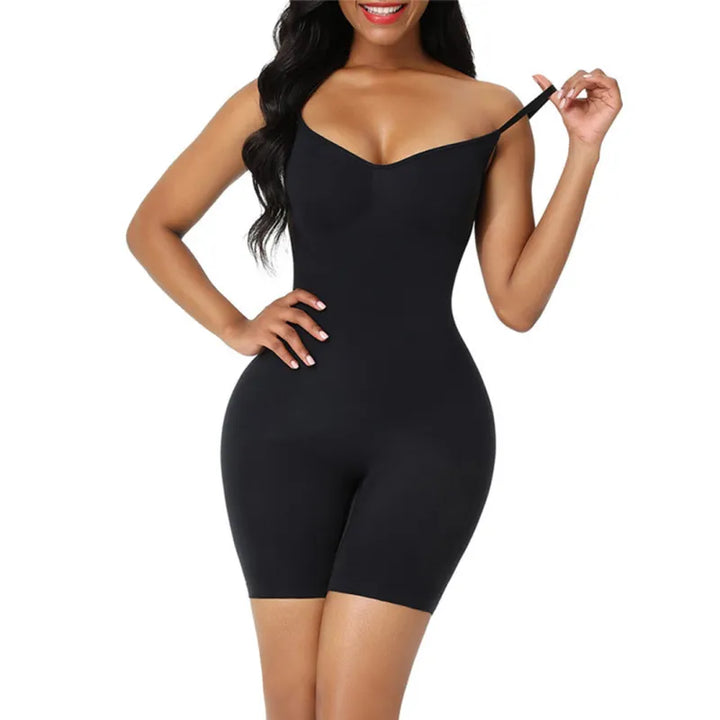 Myla | Dames bodysuit met spaghettibandjes en pijpjes