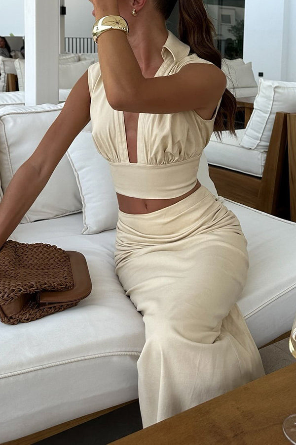 Danique | Dames tweedelige set met top rok