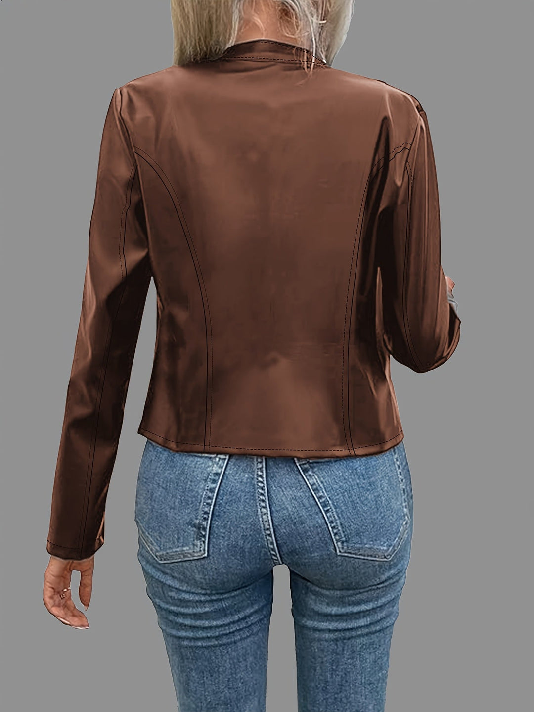 Rosaline | Strakke Zip-Up Jas