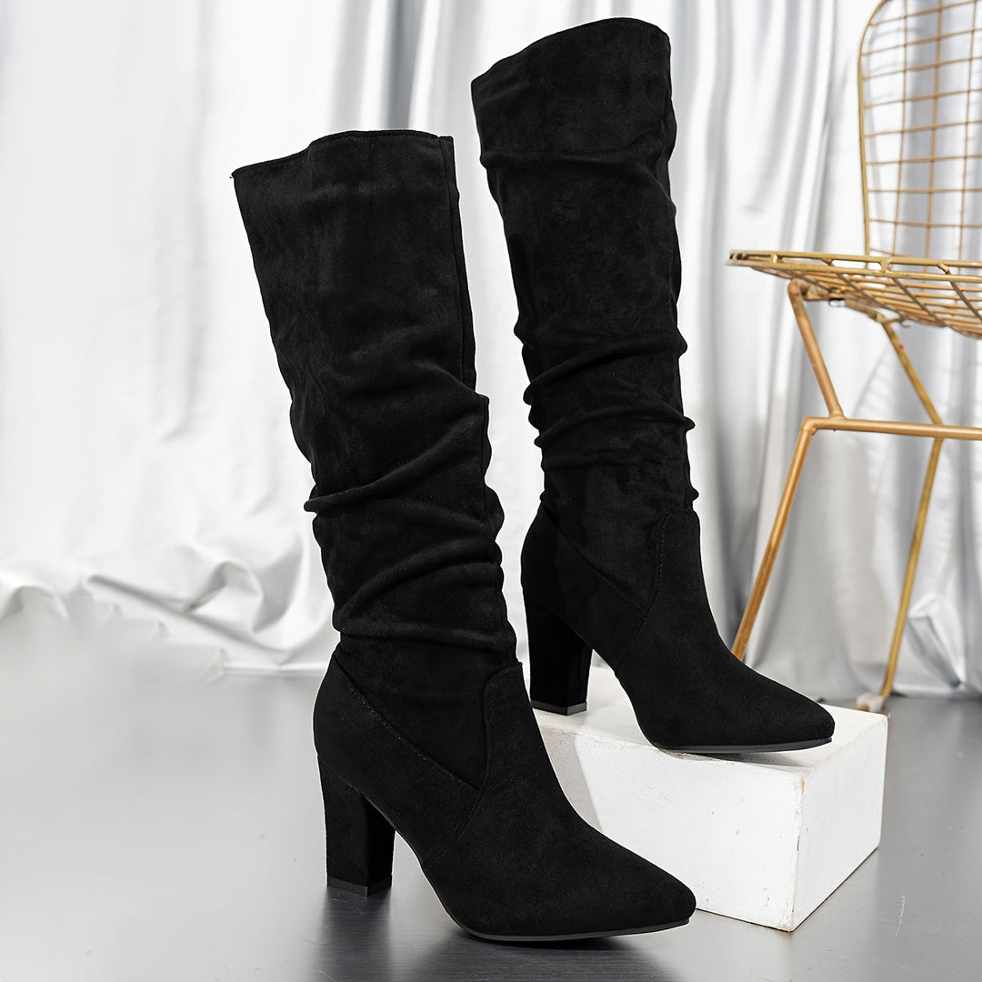 Lorena | Slouch Kniehoog Heels