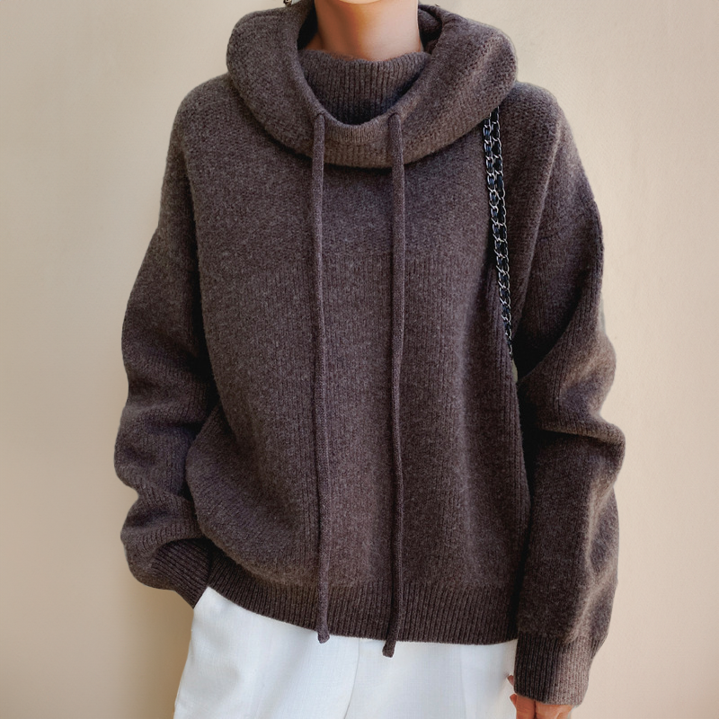 Elvire | Gezellige Hooded Pullover Stijl
