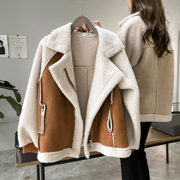 Dames Sherpa Aviator Oversized Jast