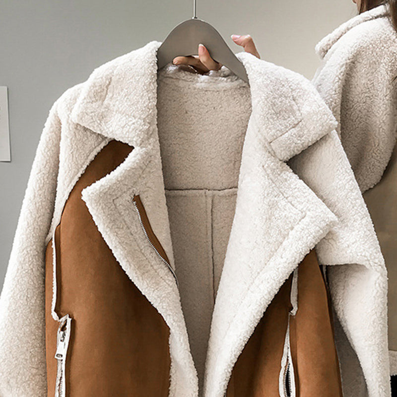 Dames Sherpa Aviator Oversized Jast