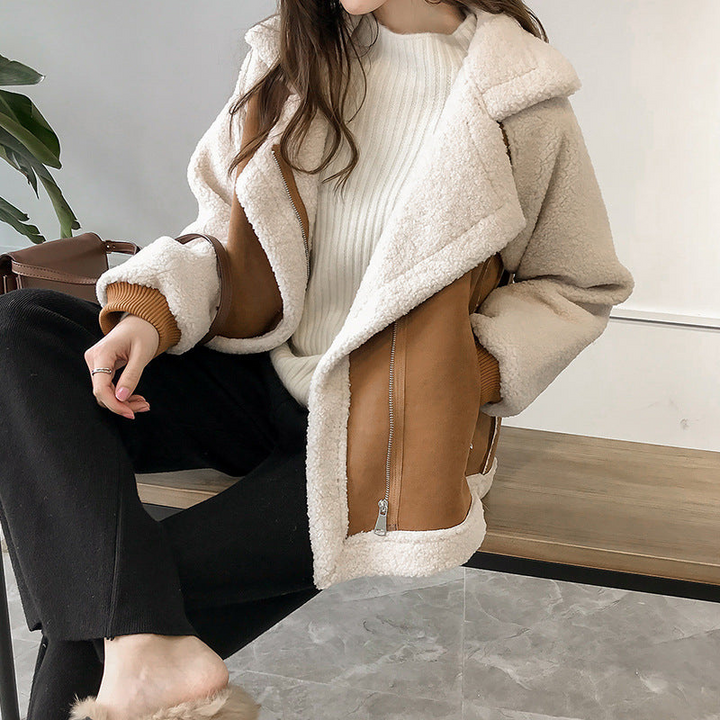 Dames Sherpa Aviator Oversized Jast
