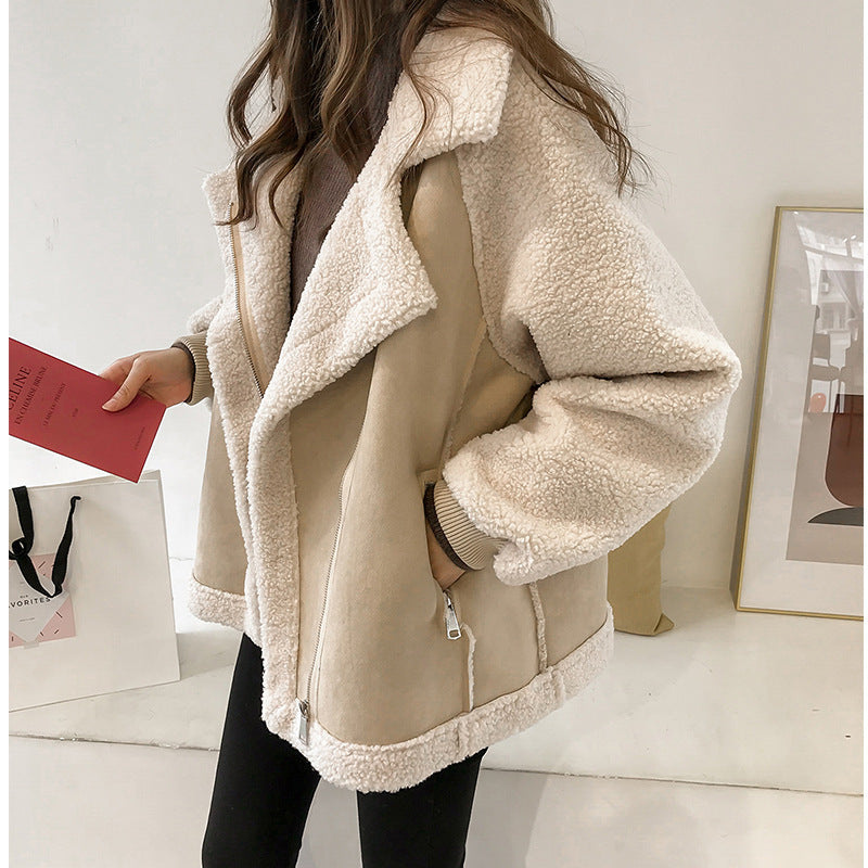 Dames Sherpa Aviator Oversized Jast