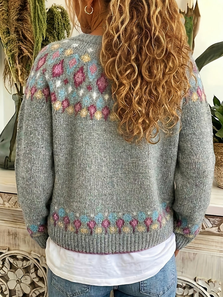 Esme | Nordic Geprinte Cardigan