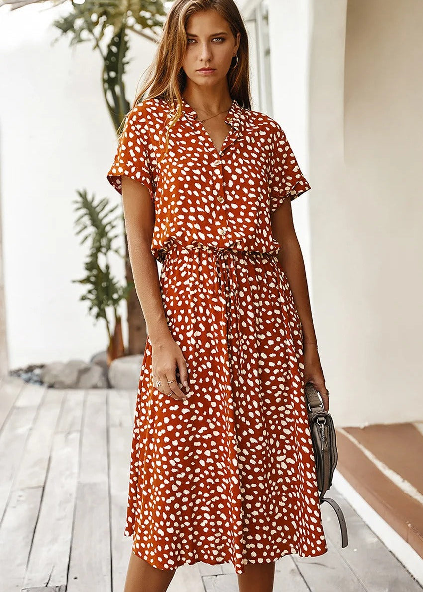 Luchtige Midi Zomerjurk - Elegant en Comfortabel