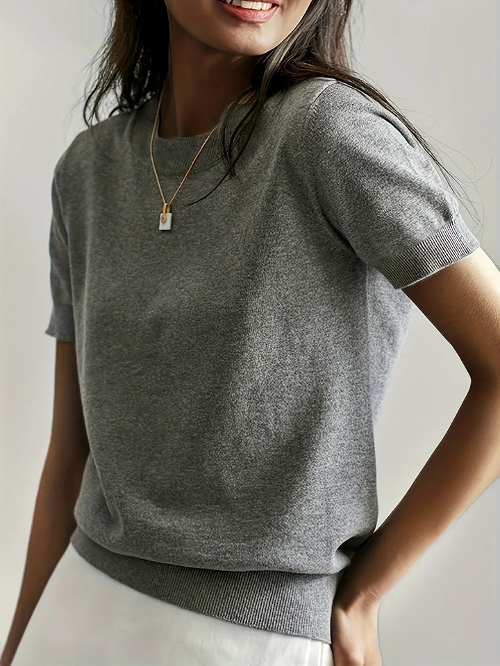 Miranda | Dames T-shirt met korte mouwen ronde hals