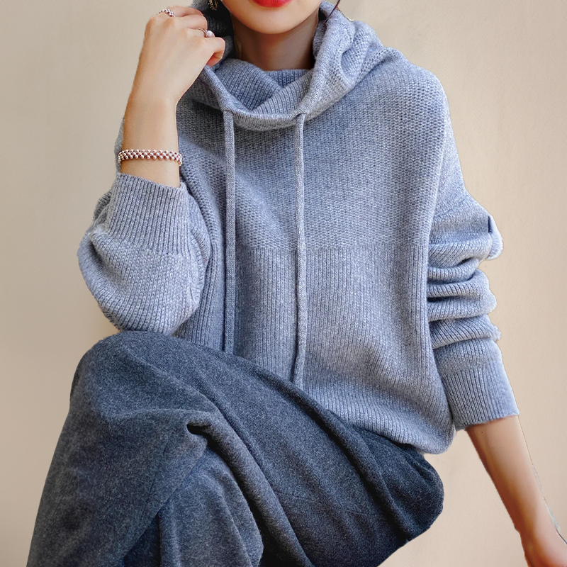 Elvire | Gezellige Hooded Pullover Stijl