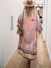 Tullia | Maxi Kimono voor Dames met Bloemenprint