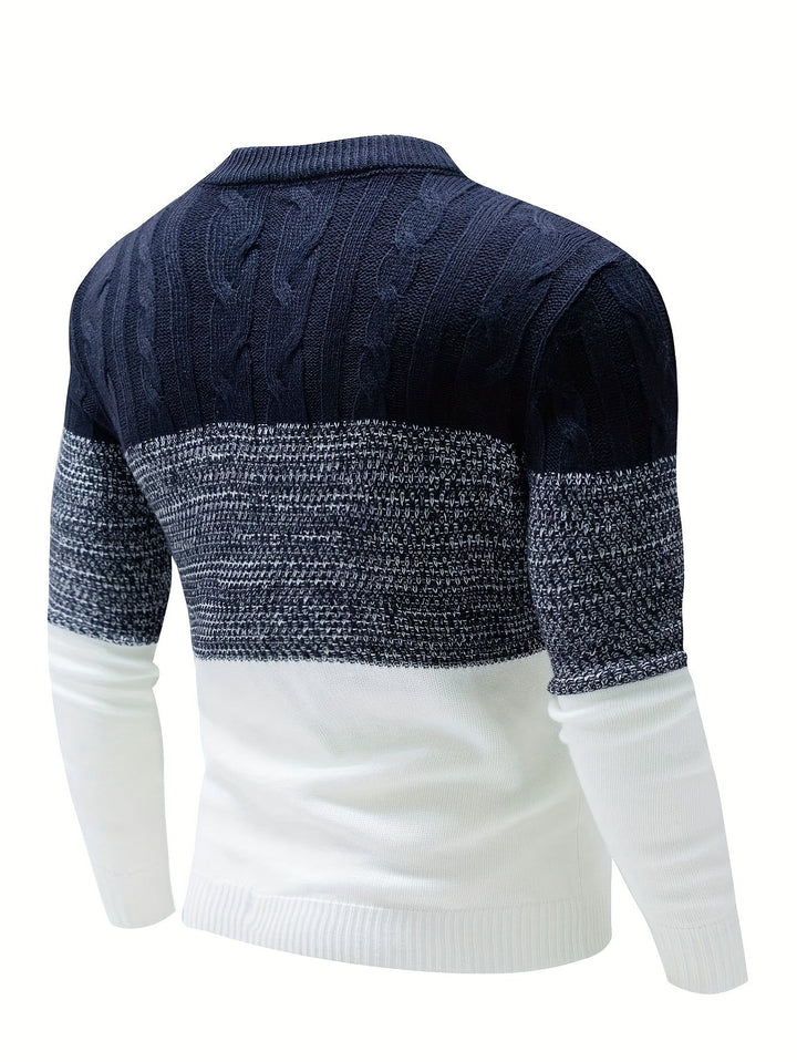 Graham | Kleurblok Crew Neck Trui