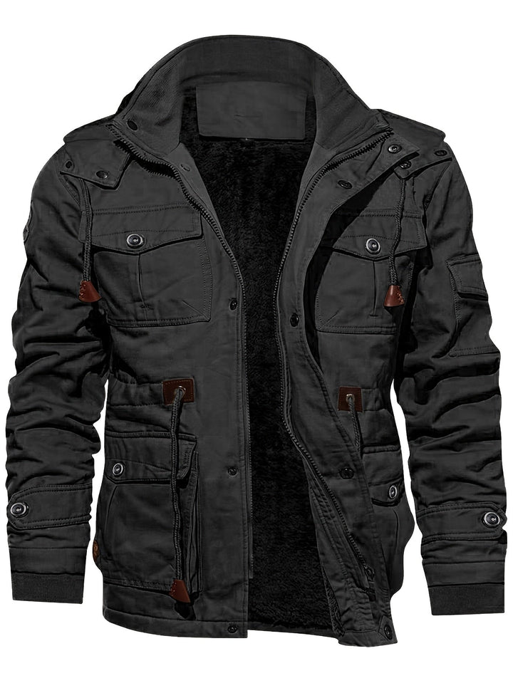 Heren Multi-Pocket Hooded Utility Jast