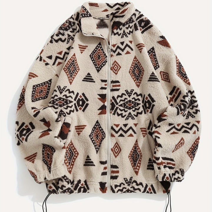Carmen | Geprinte Zip-Up Jas