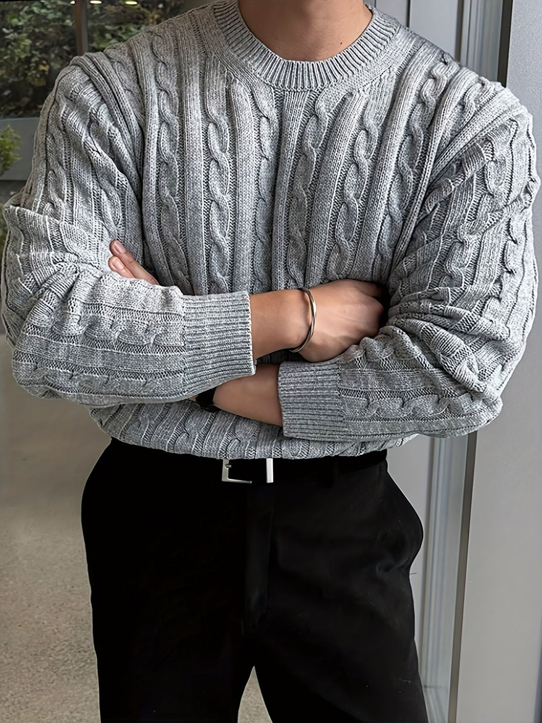 Preston | Gedraaide Kabel Pullover Trui