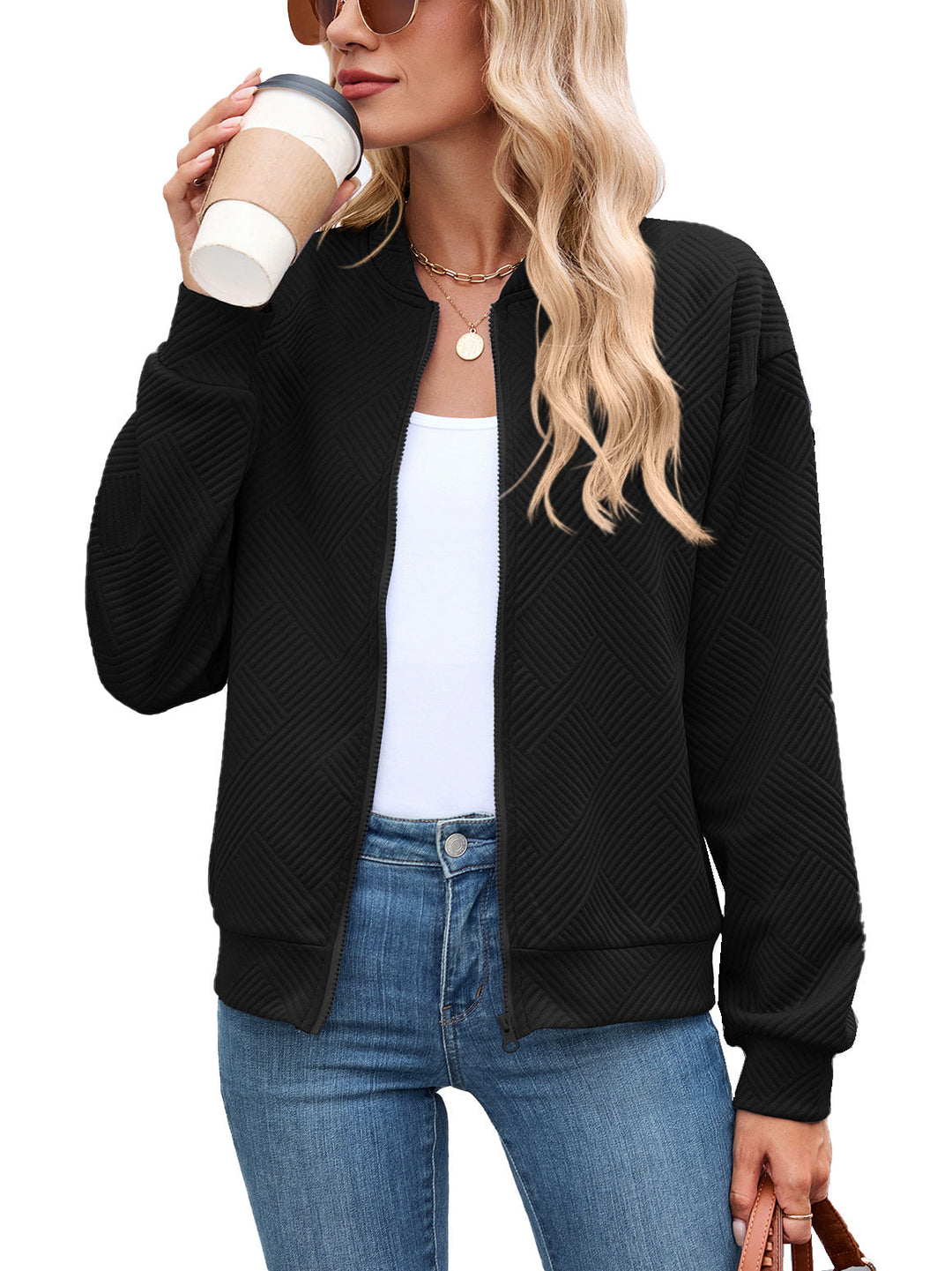 Eithne | Gequilted High-Neck Understated Puffer Jast