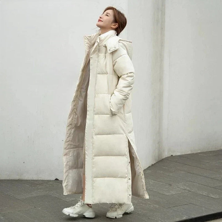 Chantal Mode | Maxi Gewatteerde Winterjas met Capuchon