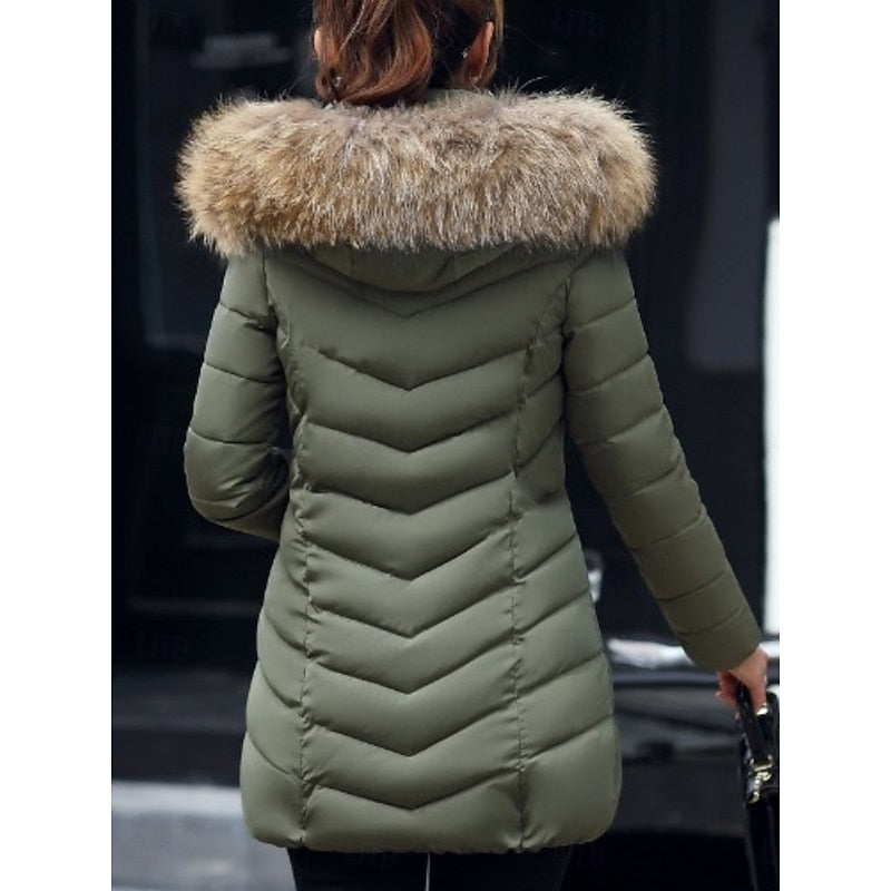 Gwendolyn | Gewatteerde Winterparka met Capuchon