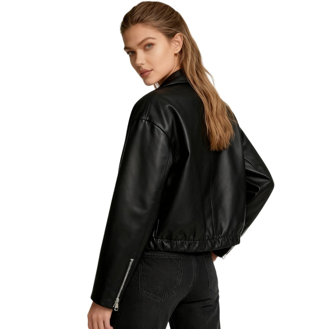 Elsa | Oversized Curated Editorial Leren Jas