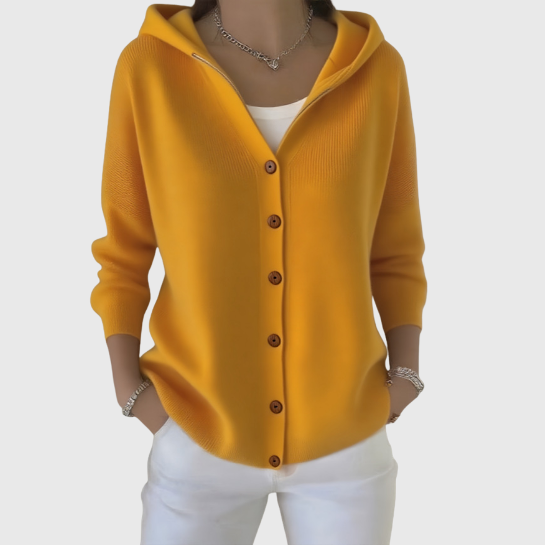 Emanuela | Ontspannen Hoodie Knopen Cardigan