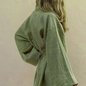 Dora | Boho Kimono Jurk met Ceintuur – Luchtig & Stijlvol