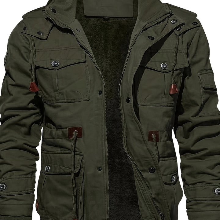 Heren Multi-Pocket Hooded Utility Jast