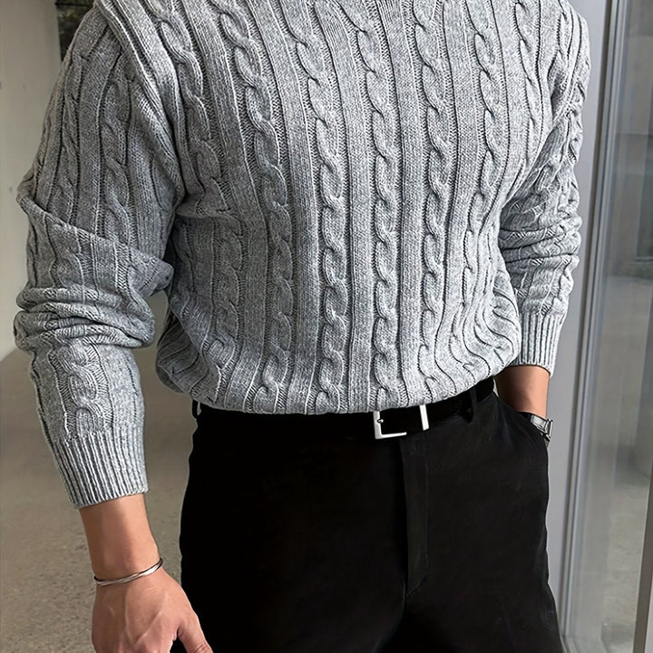 Preston | Gedraaide Kabel Pullover Trui