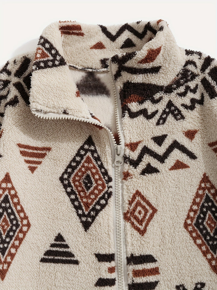 Carmen | Geprinte Zip-Up Jas