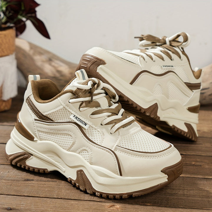 Keyla | Dames sneakers met sportief kleurblok