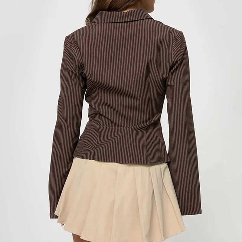 Tessa | Dames blouse met slim fit uitlopende mouwen