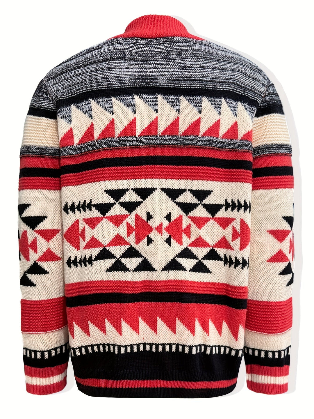 Callum | Patroon Gebreide Vest met Rits