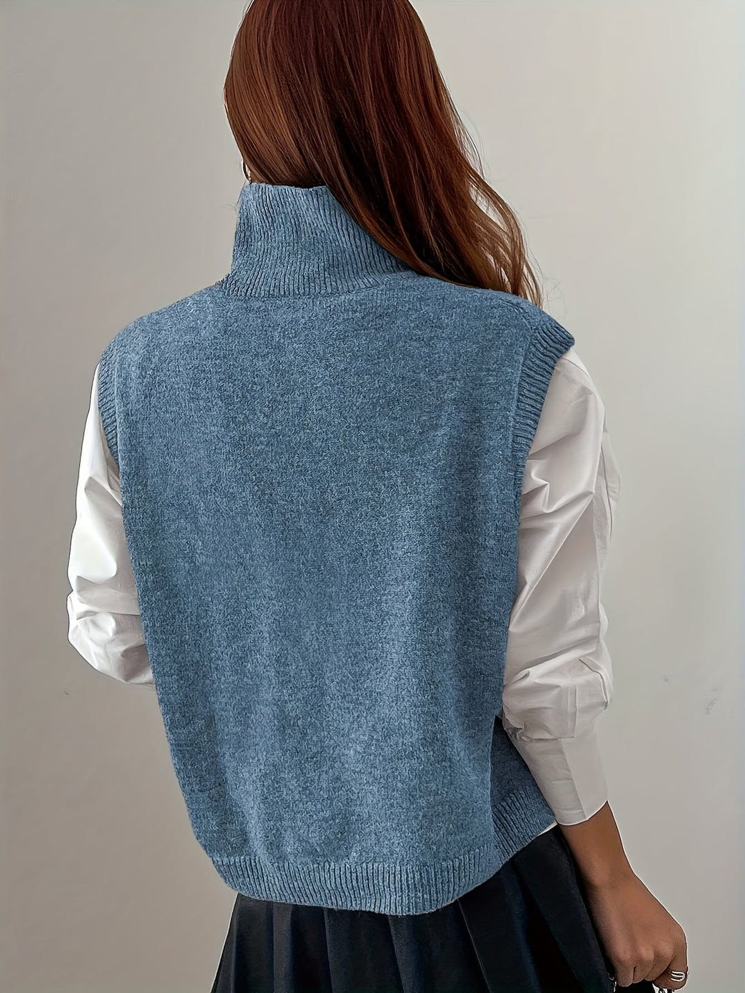 Farrah | Hoge Hals Trui Vest