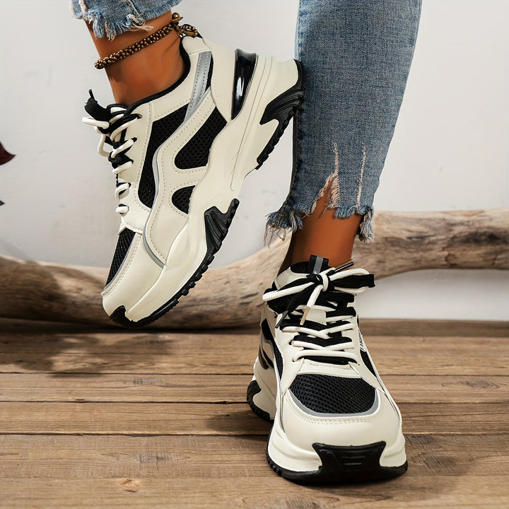 Keyla | Dames sneakers met sportief kleurblok
